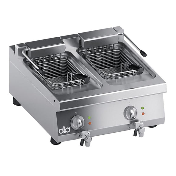 Friteuza profesionala dubla 2 x 11 Litri, electrica, 17,4 kW - ATA Italia