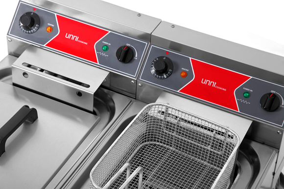 Friteuza electrica Unninox E65CF20, 2 x 10 L, 18 kW - imaginea 4