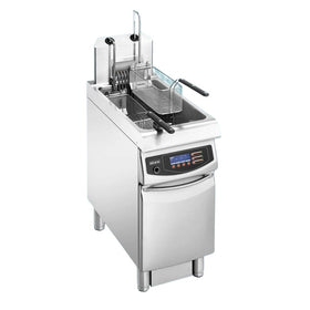 Friteuza electrica programabila, 25 Litri, 2 cosuri cu lift automat, afisaj touch screen, 20 kW