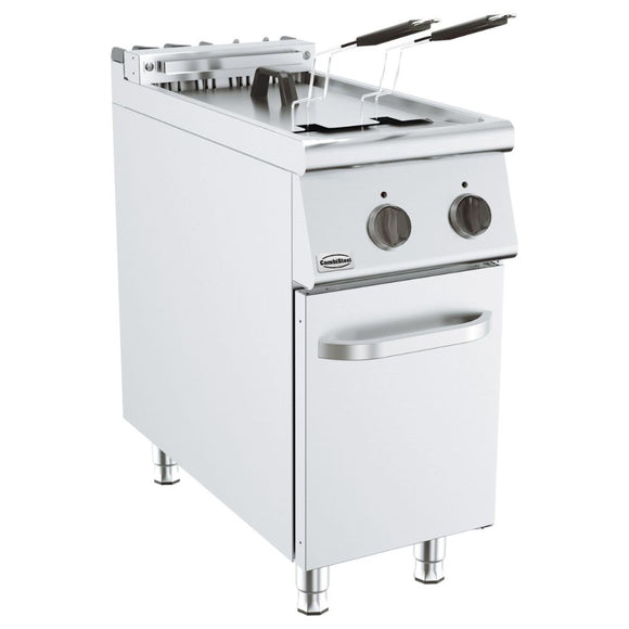 Friteuza profesionala inox, 22 Litri, alimentare electrica 380 V, robinet evaucare, putere 18 kW