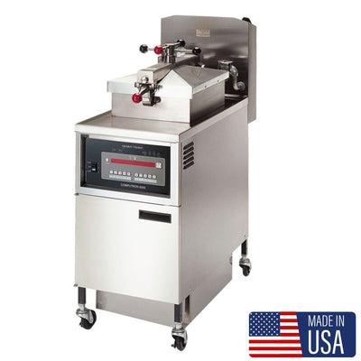 Friteuza profesionala sub presune 25 Litri, digital, sistem de filtrare, alimentare electrica 380 V, putere 13.5 kW