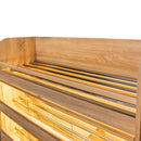 Raft pentru Mega M paine H-180 cm L-125 cm G-60 cm plexi iluminare LED stejar american Raft pentru paine H180 cm