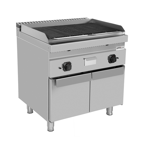 Gratar cu roca vulcanica pe gaz Unninox G70GP20-K, 18 kW