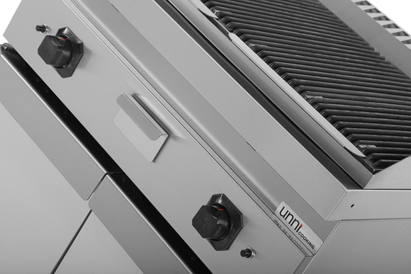 Gratar cu roca vulcanica pe gaz Unninox G70GP20-K, 18 kW - imaginea 4
