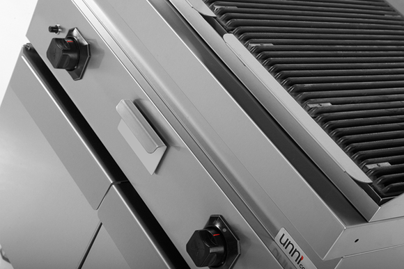 Gratar cu roca vulcanica pe gaz Unninox G70GP20-K, 18 kW - imaginea 5