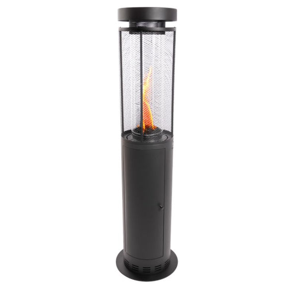 Incalzitor terasa pe peleti cu flacara, 17 kW, 3 nivele de flacara