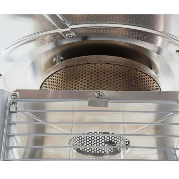 Incalzitor terasa pe gaz cu flacara, 12 kW pentru 25 - 50 m2, aprindere electrica,  fara butelie
