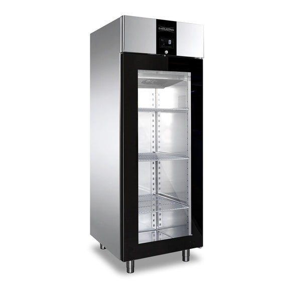 Congelator inox, GN 2/1, temperatura -10° -22°C, capacitate 700 Litri, usa sticla, functii HACCP, setare umiditate, Classic 700
