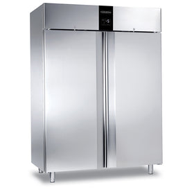 Frigider inox, GN 2/1, temperatura -2° +10°C, capacitate 1400 Litri, 2 usi, functii HACCP, setare umiditate, Classic 1500