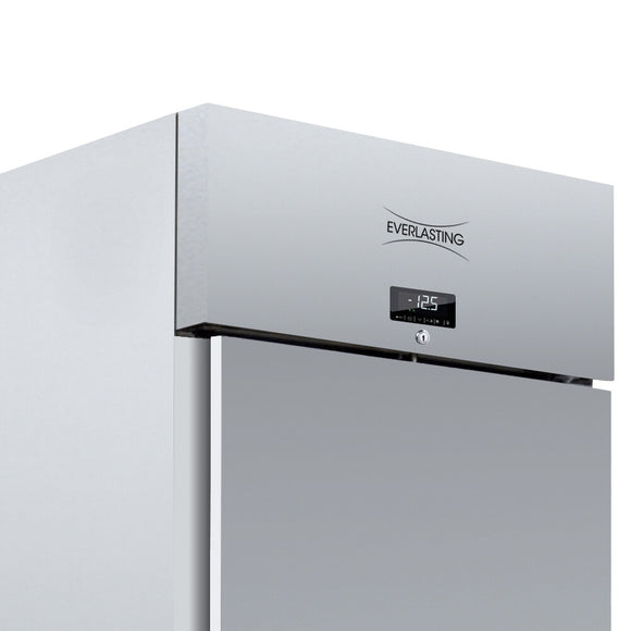 Frigider inox, GN 2/1, temperatura -2° +10°C, capacitate 700 Litri, clasa energetica B, Basic 700