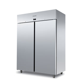 Congelator inox, GN 2/1, temperatura -10° -20°C, capacitate 1400 Litri, 2 usi, clasa energetica C, Basic 1500