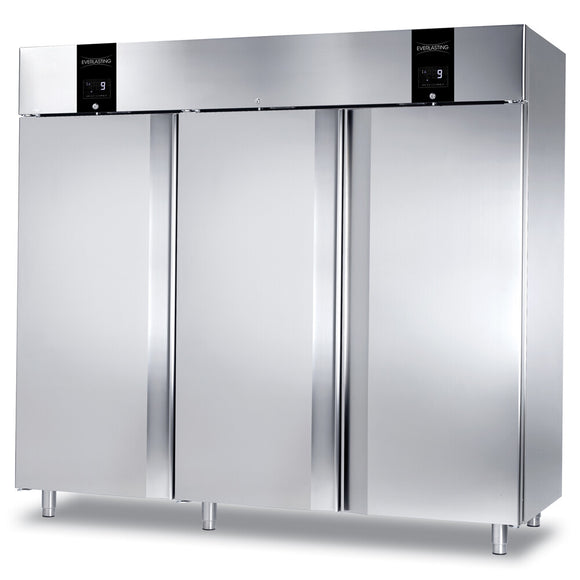 Frigider / Congelator inox cu 2 zone, refrigerare + congelare, GN 2/1, temperatura -2° +10°C / -10° -22°C , capacitate 3x700 Litri, 3 usi, functii HACCP, setare umiditate, Professional 2400