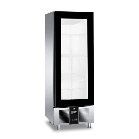 Frigider inox, GN 2/1, usa sticla, temperatura +2° +10°C, capacitate 700 Litri, functii HACCP, setare umiditate, Master 700