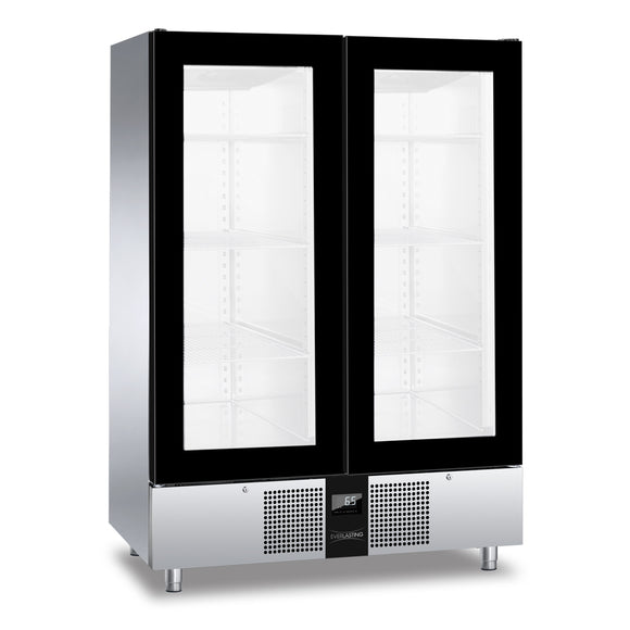 Frigider inox, GN 2/1, temperatura +2° +10°C, capacitate 1500 Litri, 2 usi sticla, functii HACCP, setare umiditate, Master 1500