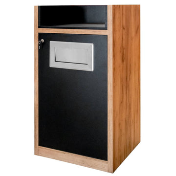 Cos de gunoi cu suport pentru tavi Mega-M 62x58x120 cm, vedere frontala