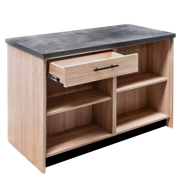 Lada magazin impuls H-90 cm L-125 cm G-60 cm stejar sonoma