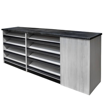 Tejghea de vanzare cu impuls Liberty 260x60xH113 cm, ulm, imagine 1