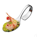 Set Lingura Gourmet curbata 12 buc - servire bufet / finger food, inox 14 cm-1