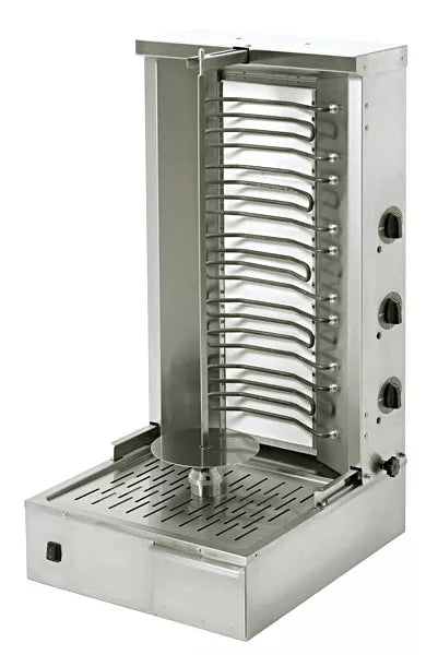 Aparat shaorma electric capacitate 40 kg, inaltimea tijei 800 mm, puterea 7,2 kw