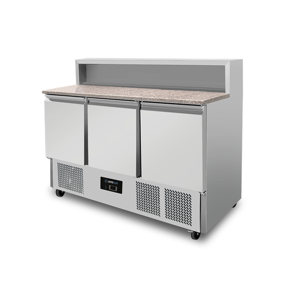 Masa preparare pizza cu blat granit Unninox UNNS903, 3 usi - imaginea 3