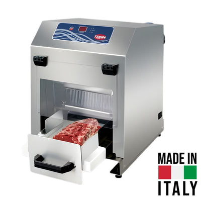 Masina de fragezit carne, automata, cu 217 microlame, inaltime max. carne 80 mm, 0.37 kW, 220 V