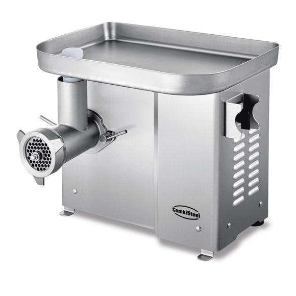 Masina de tocat carne nr 12, 150 kg/h. inox, cu funtie revers, 3 site Ø: 3, 6, 8 mm, alimentare 230 V