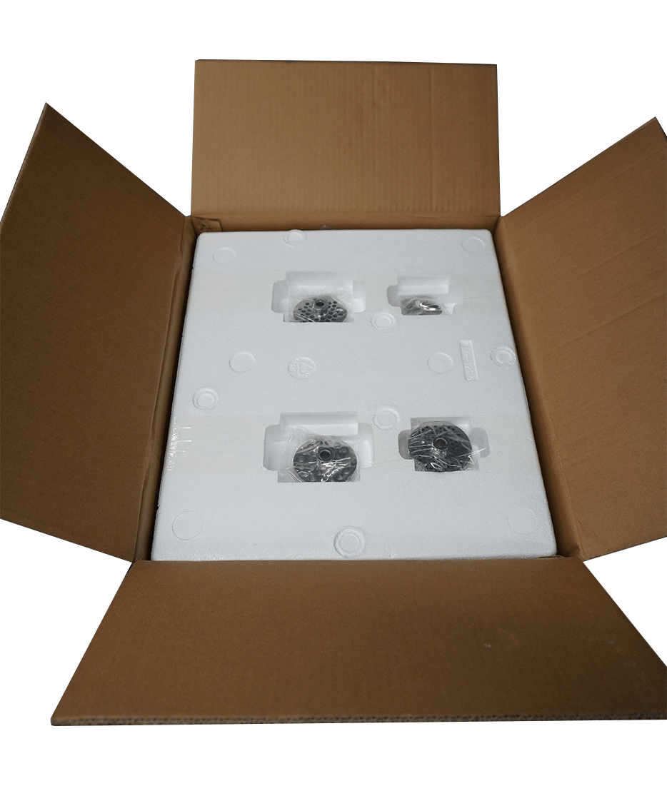 Masina de tocat carne nr 22, 250 kg/h. inox, cu funtie revers, 3 site Ø: 3, 6, 8 mm, alimentare 400 V