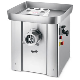 Masina de tocat carne nr 32, 500 kg/h. inox, cu funtie revers, 4 site Ø: 3, 5, 9, 16 mm, alimentare 400 V