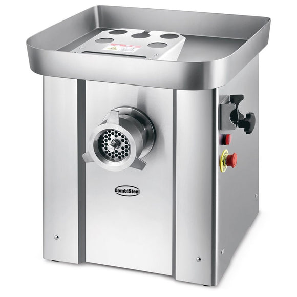 Masina de tocat carne nr 32, 500 kg/h. inox, cu funtie revers, 4 site Ø: 3, 5, 9, 16 mm, alimentare 400 V