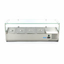 Vitrina refrigerata de banc pentru ingrediente Maxima, 120cm, 4 cuve GN 1/3, 115 litri, 230V