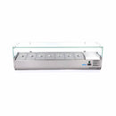 Vitrina refrigerata de banc pentru ingrediente Maxima, 160cm, 7 cuve GN 1/3, 200 litri, 230V