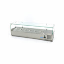Vitrina refrigerata de banc pentru ingrediente Maxima, 140cm, 6 cuve GN 1/3, 174 litri, 230V