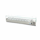 Vitrina refrigerata de banc pentru ingrediente Maxima, 200cm, 9 cuve GN 1/3, 270 litri, 230V