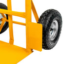 Carucior transport pliabil 2in1 de magazie tip roaba 250kg galben-7