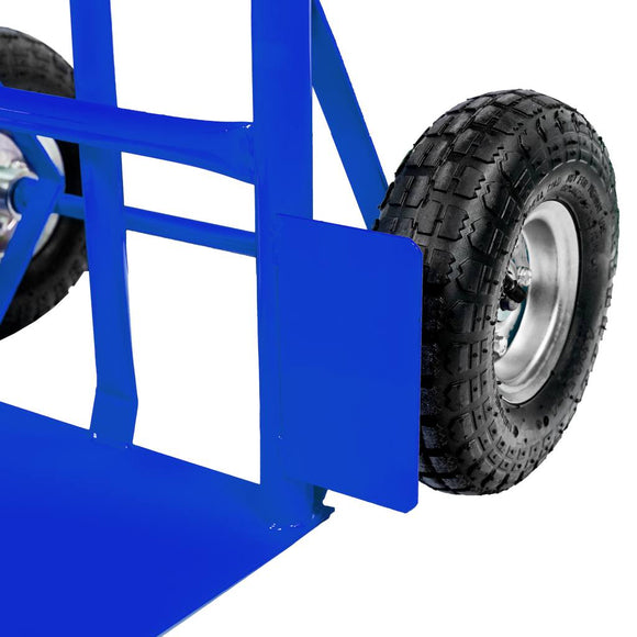 Carucior transport pliabil 2in1 depozit tip roaba 250kg albastru