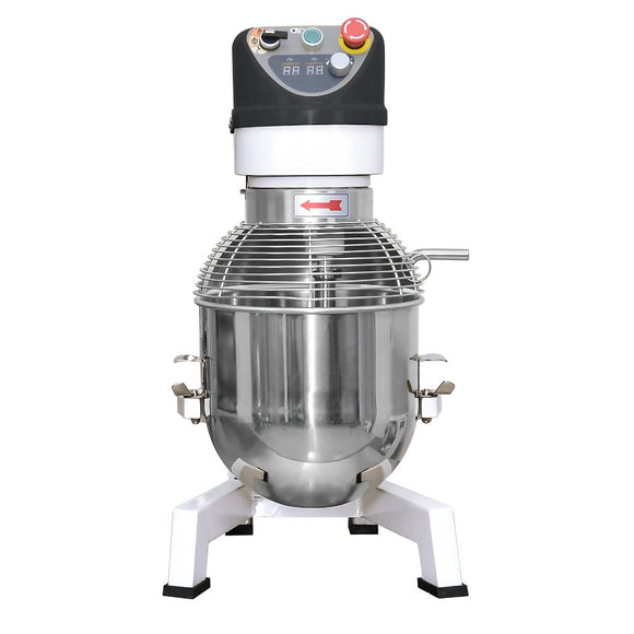 Mixer planetar profesional 10 litri, 3 functii (framantare, amestecare, batere), 10 viteze, 230V, putere 0.75 kW