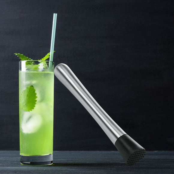 Muddler, pasator inox, 20 cm, pentru cocktail