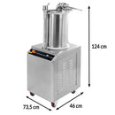 Sprit hidraulica Mega M pentru carnati salam, inox, capacitate 35 L, productivitate 600 kgh, 1,1 kW