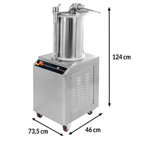 Sprit hidraulica Mega M pentru carnati salam, inox, capacitate 35 L, productivitate 600 kgh, 1,1 kW