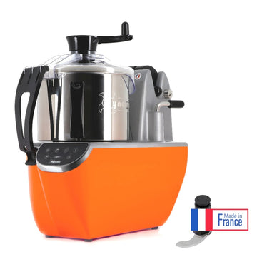 Cutter / blender vertical, viteza variabila 350 - 3500 rpm, functie puls + revers, 1 cutit, bol 5.4 litri, comenzi digitale, 1,1 kW