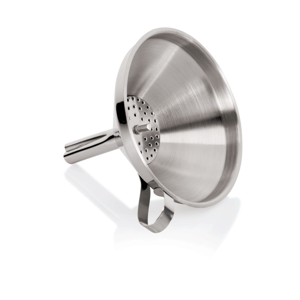 Palnie inox Ø12 cm, cu strecuratoare si maner