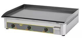 Plita fry top electrica cu suprafata din otel emailat - 3 zone de gatit, 9 kw, 900x400mm