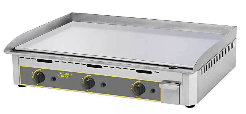 Plita fry top pe gaz cu placa din otel cromat - 3 zone de gatit - 9,6 kW - suprafata 900x400mm