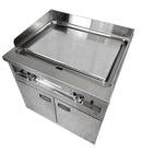 Plita fry-top electrica, neted, zona de coacere cromat, baza cu dulap inchis, 8.10 kW-2