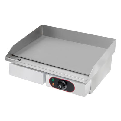 Plita fry-top electrica, suprafata neteda cromata, 230V, 3 kW