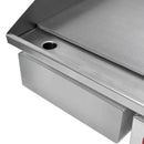 Plita fry-top electrica, suprafata neteda cromata, 230V, 3 kW-3