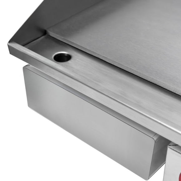 Plita fry-top electrica, suprafata neteda cromata, 230V, 3 kW