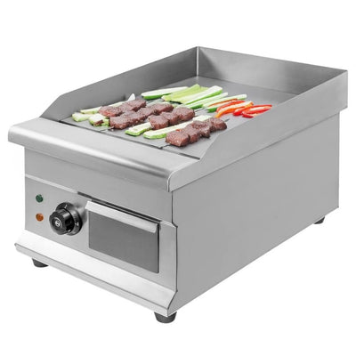 Plita fry-top electrica, suprafata neteda cromata, 2 kW, 35x52xh32 cm, 230V, 2 kW