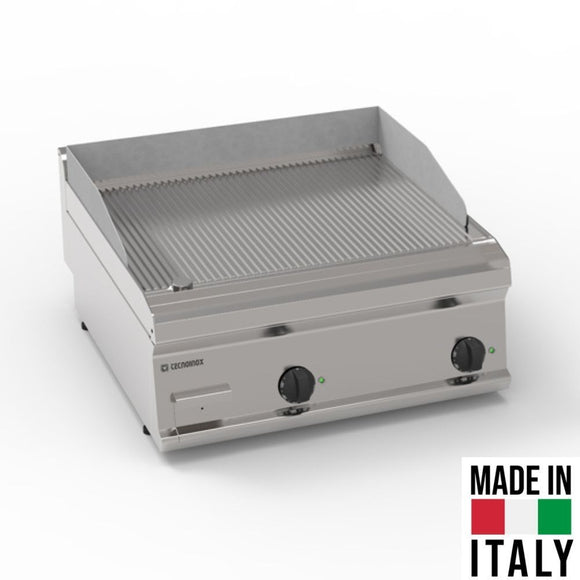 Plita fry-top striata, 2 zone gatire, alimentare electrica 380V, putere 7.8 kW