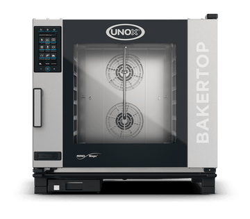 Cuptor UNOX pentru patiserie BAKERTOP MIND.Maps PLUS 6 tăvi 600×400 alimentare electrică comenzi digitale PLUS — balama stânga